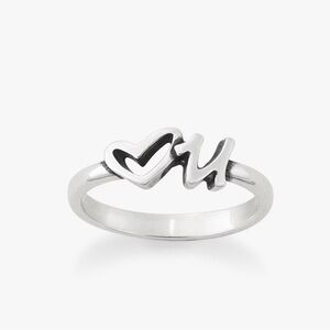 James Avery Silver Love U Ring